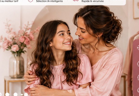 Une mère et sa fille dans un univers mode
